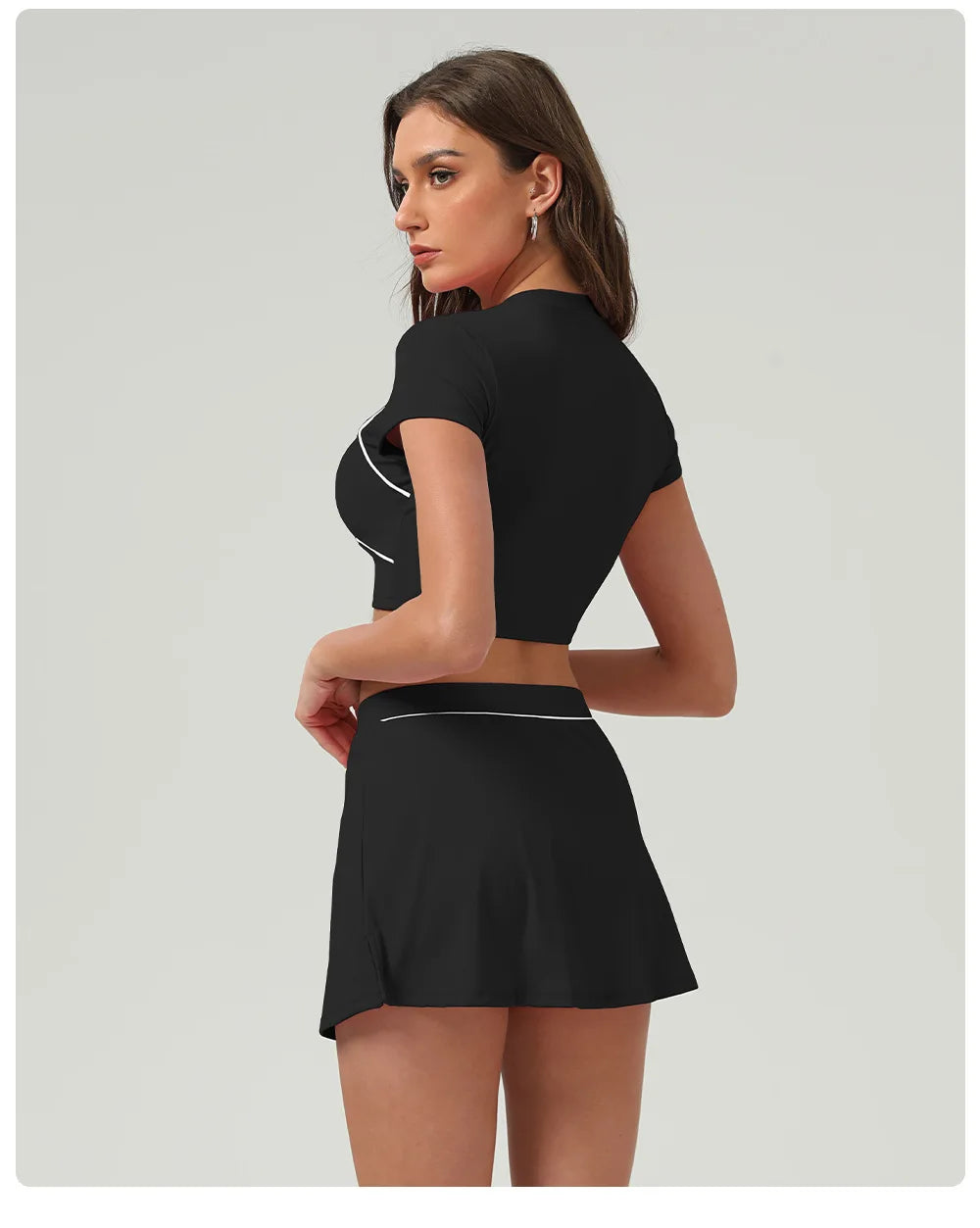 Women's Yoga Top: Women's Short Sleeve Push Up Sports Top