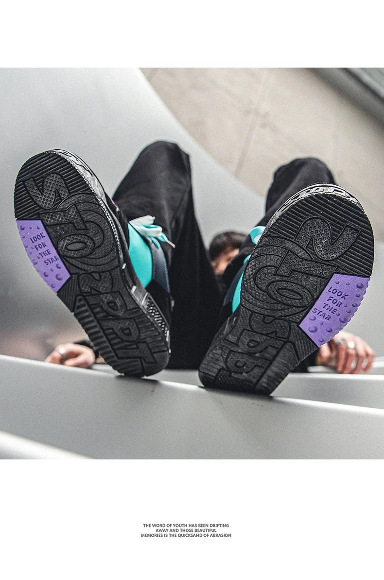 Red Fashion Couple Shoes Hip Hop Style Men And Women