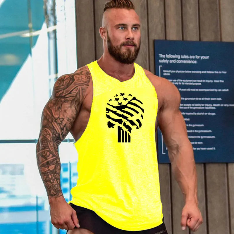 Men's Bodysuit Gym T-Shirt, Gym Tank Top, Breathable