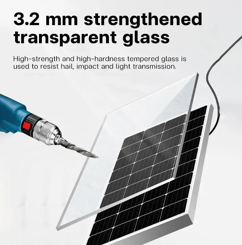 300W/600W Solar Panel Kits 12V Solar Panel 100A Controller Power Portable Solar Battery Charger for Outdoor Camping Mobile RV
