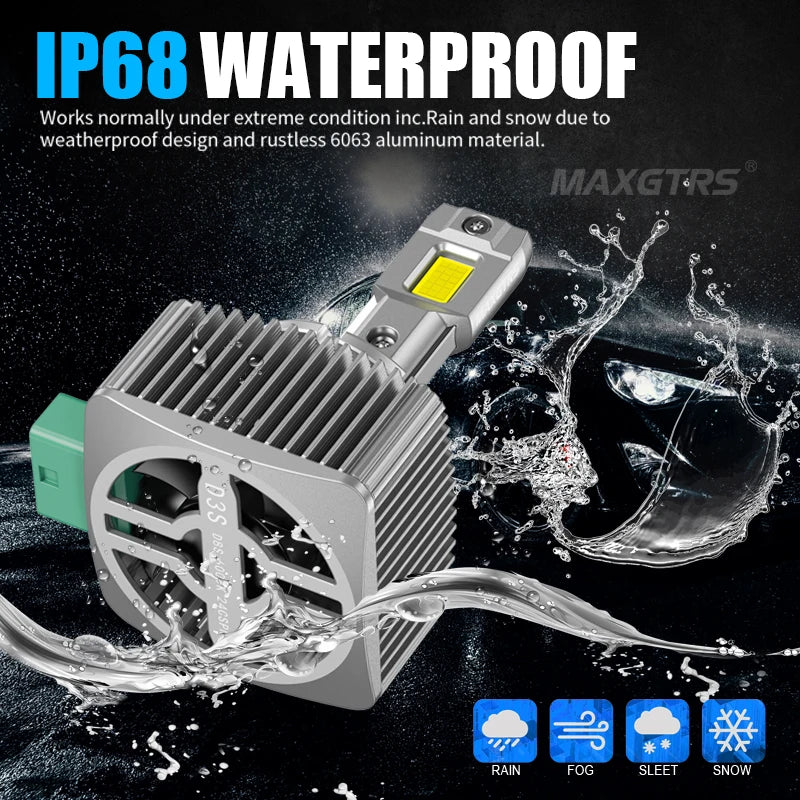 Đèn LED Ô Tô MAXGTRS D3S 24000LM Siêu Sáng 6500K