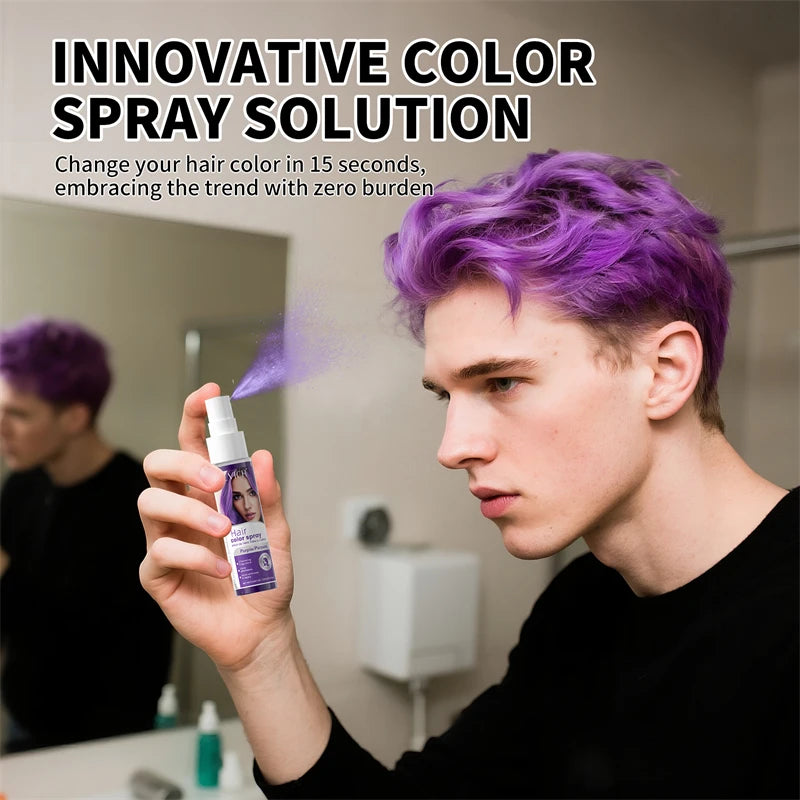 Xịt Nhuộm Tóc Tạm Thời Rực Rỡ Cho Tiệc Hóa Trang