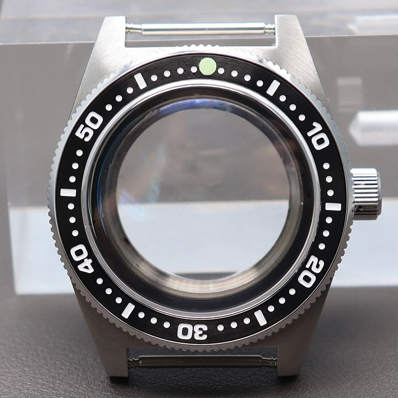 Modified Seiko 62MAS Diving 40mm Vintage Watch Cases Bubble Sapphire Crystal Glass Fit NH34 NH35 NH36 NH38 Movement 28.5mm Dial - Daisan Mart