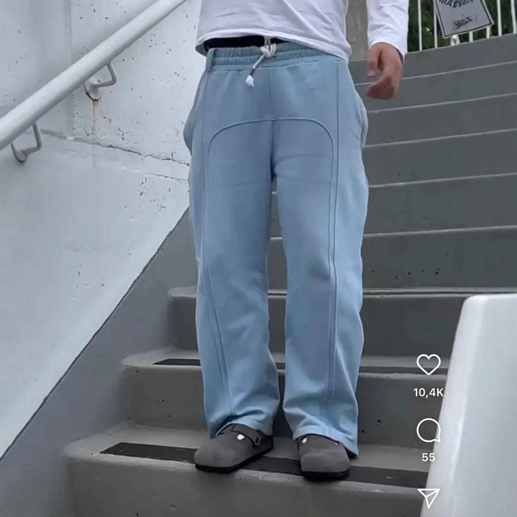 Men's Autumn Winter European and American Fashion Sports Basic Pants