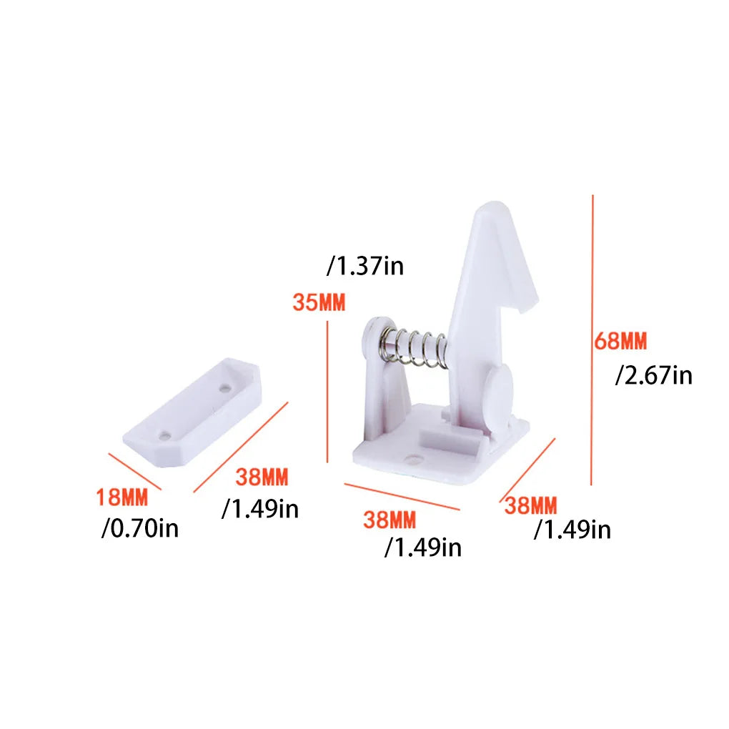 6pcs Baby Cabinet Locks Invisible Closet Drawer Lock Child Security Protector No Drilling Installation Security Protector Locks