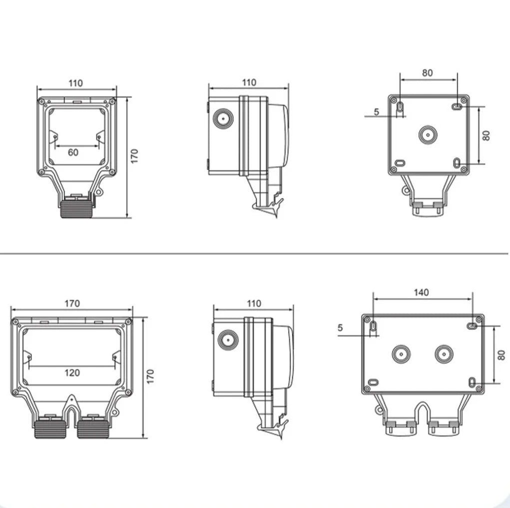 Outdoor Smart Socket IP66 Waterproof Wifi 220V