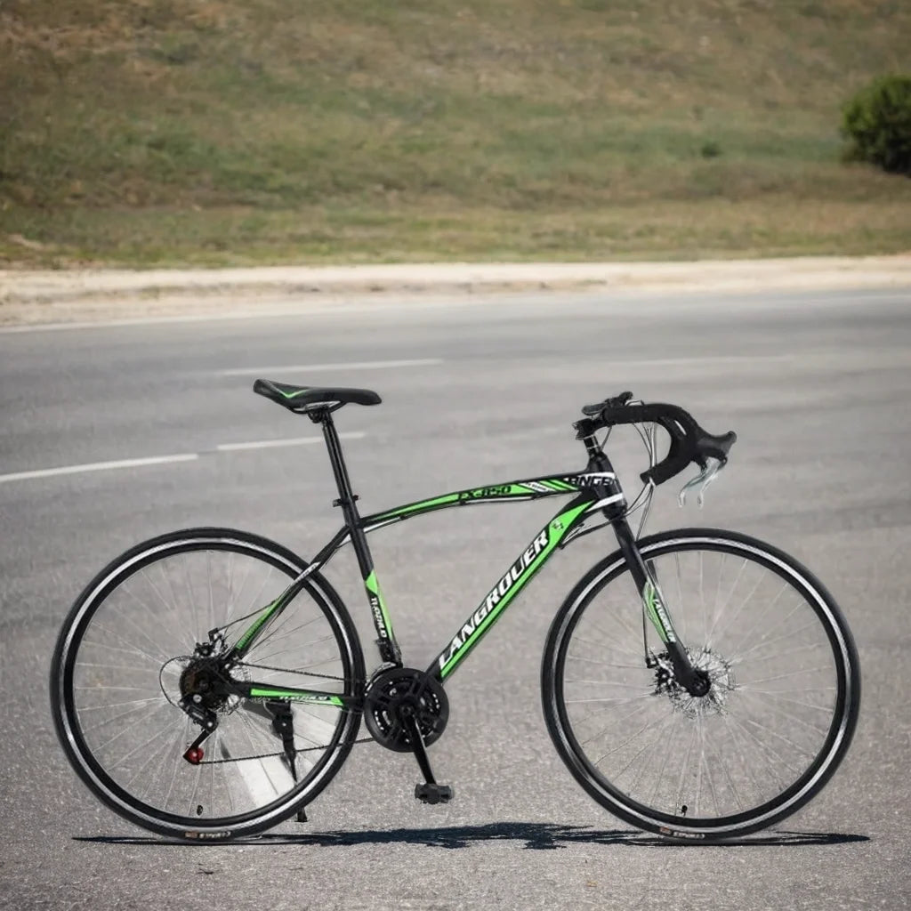 27/30 speed Bending Road Bike 700C Variable Speed ​​Adult Male Female Student Dual Disc Brake Bike Racing mountainbike