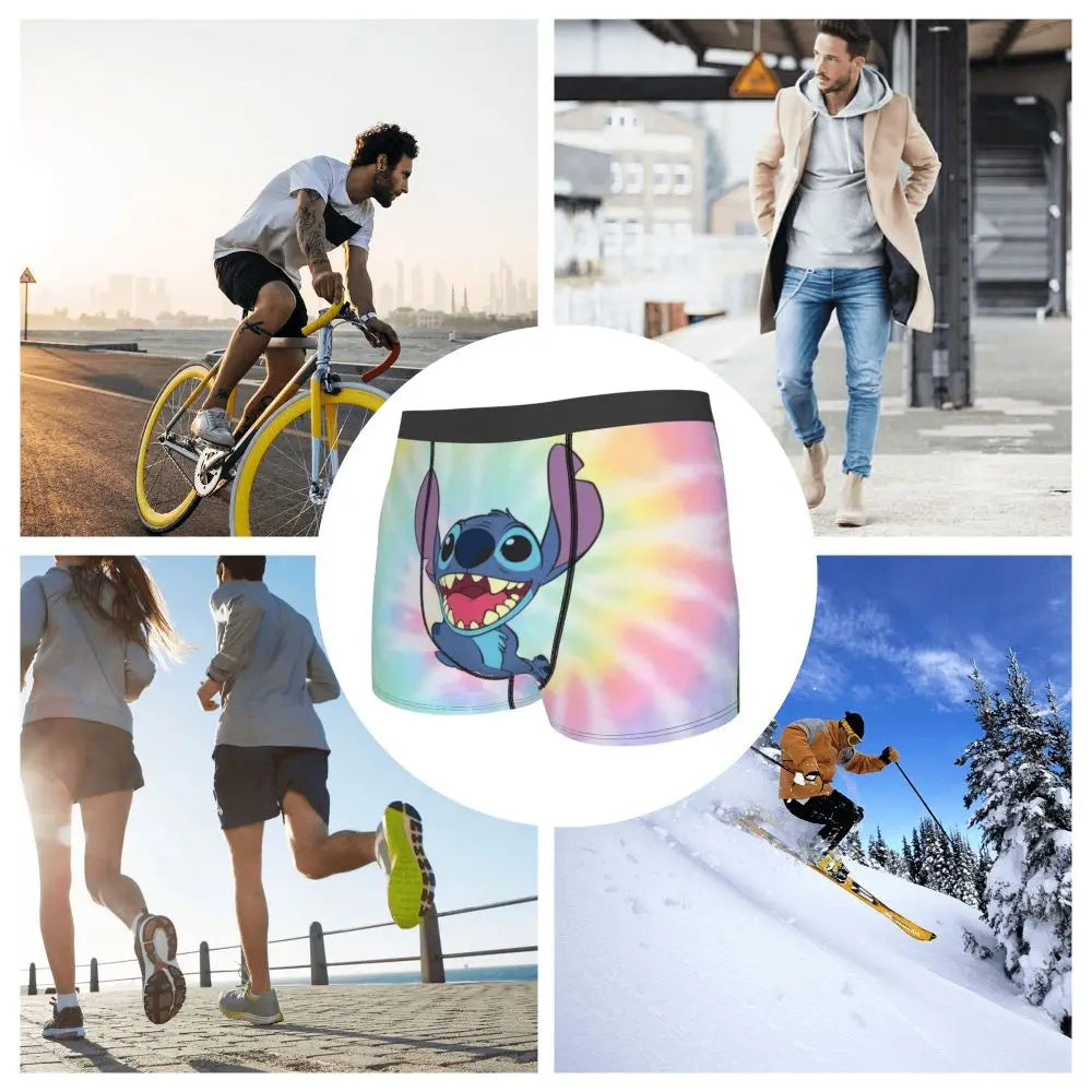 Quần Sịp Nam Lilo Stitch Thoải Mái Phong Cách Anime