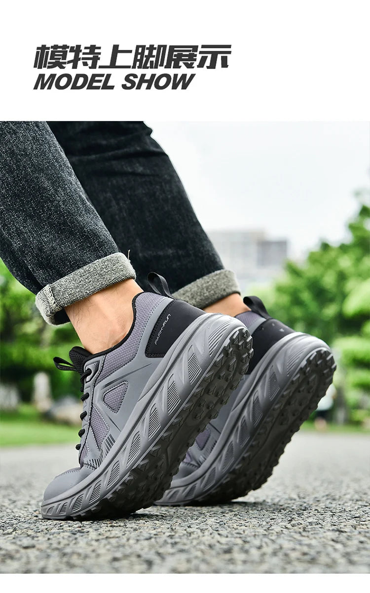 Men's Running Shoes Wide Sole Breathable Anti-Slip