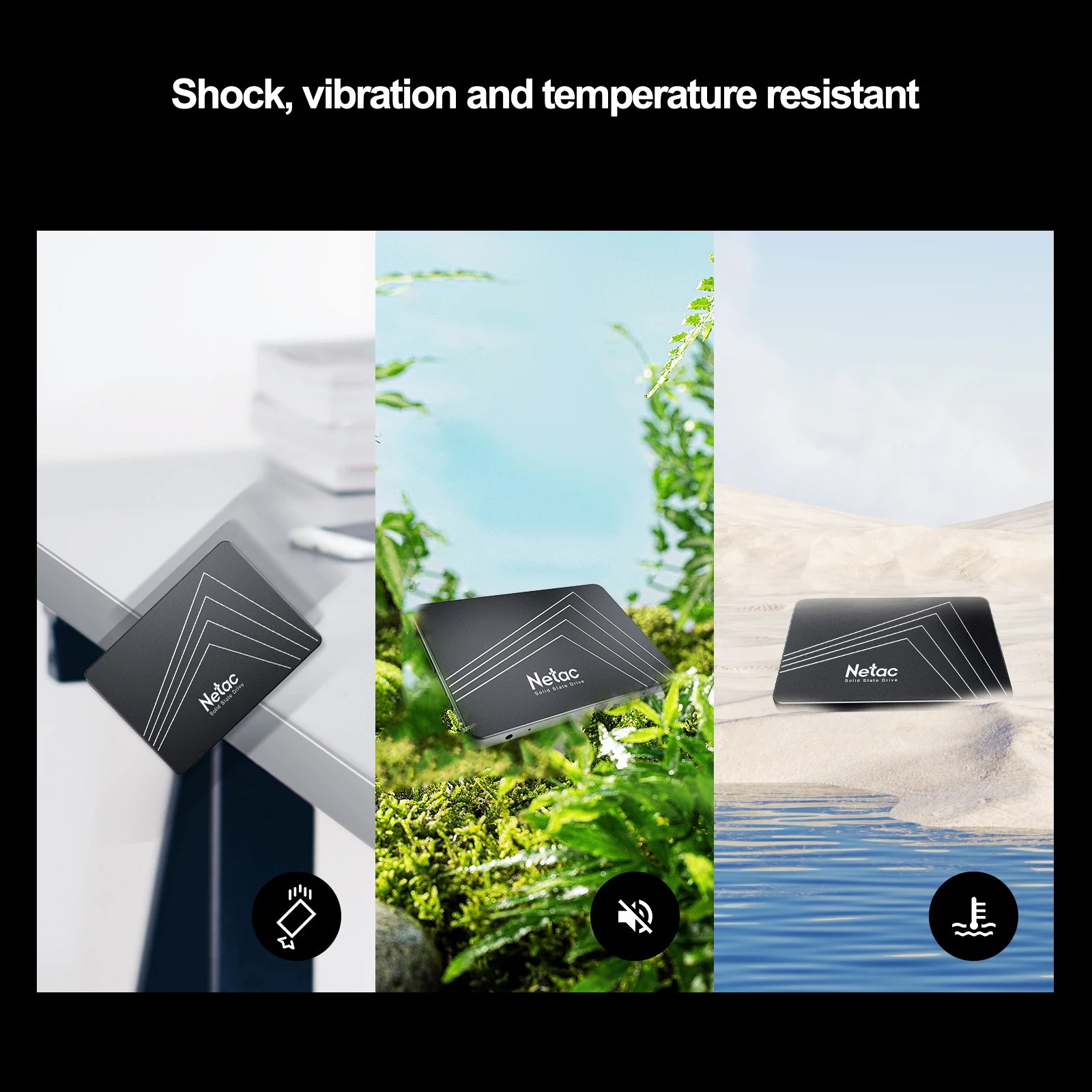 Netac SSD SATA3 - Multi-Capacity 128GB-2TB Laptop Hard Drive