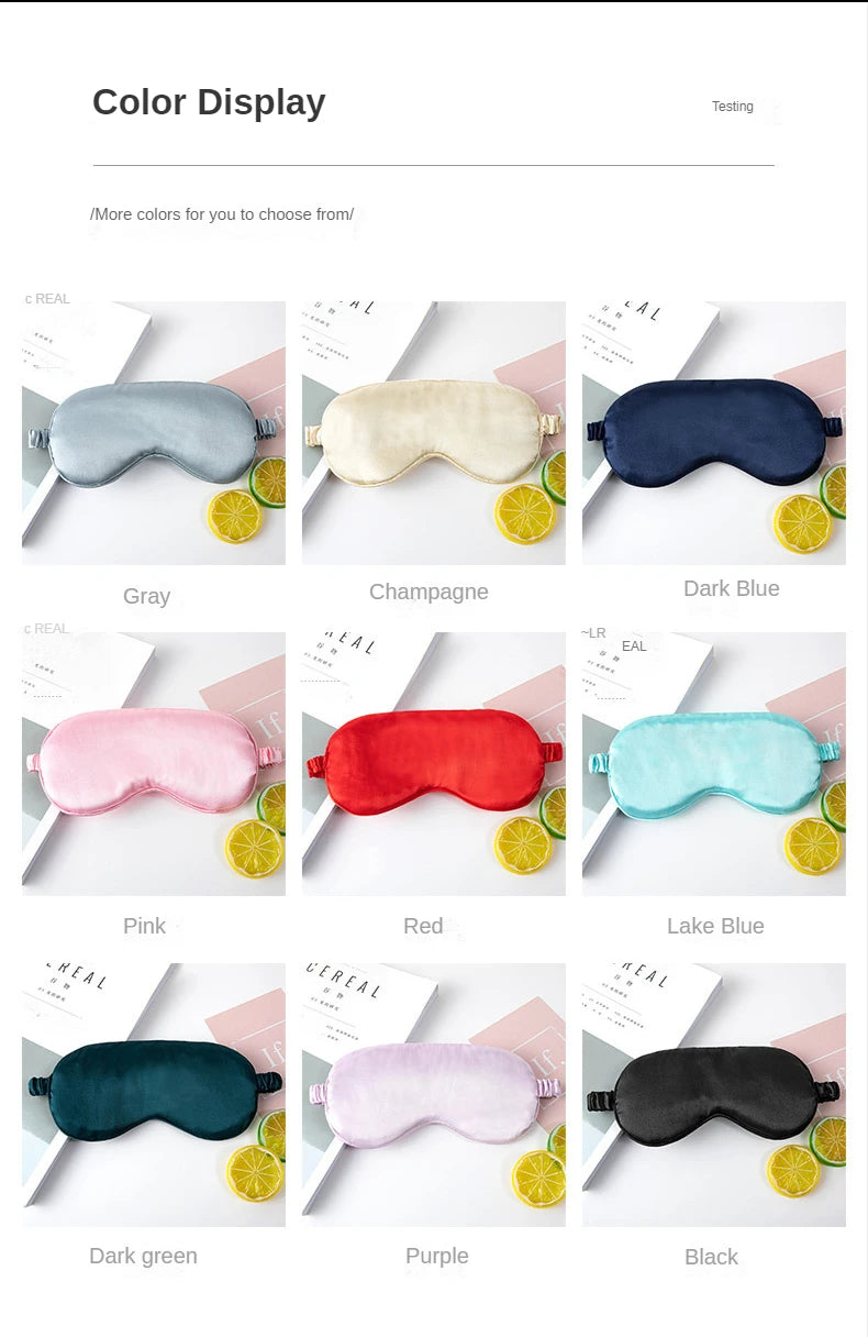 Mặt Nạ Ngủ Lụa Giả Thoáng Khí Chăm Sóc Mắt Thư Giãn