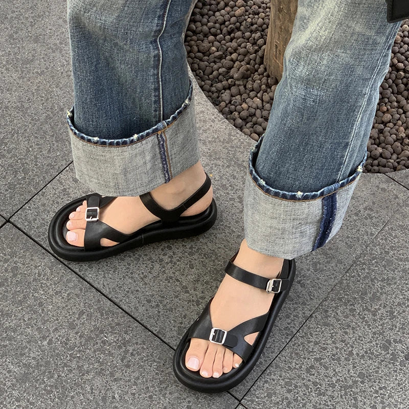 Women's Leather Flip-Flops 34-39: Comfortable &amp; Fashionable