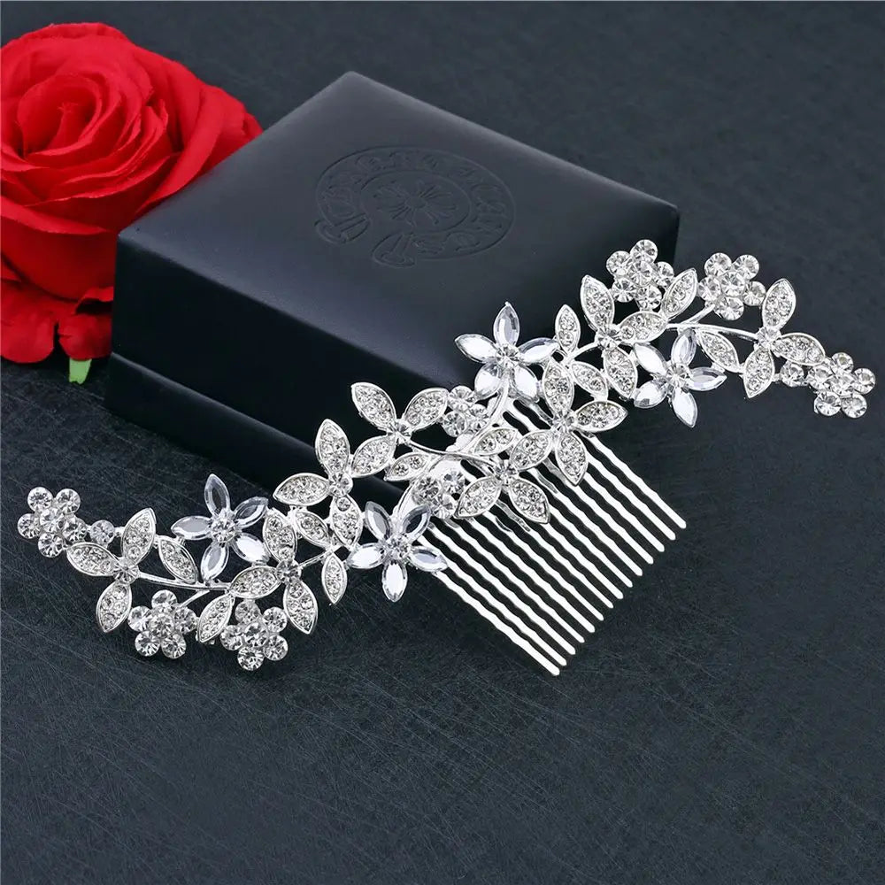 Elegant Pearl Bridal Hair Comb with Hair Clip