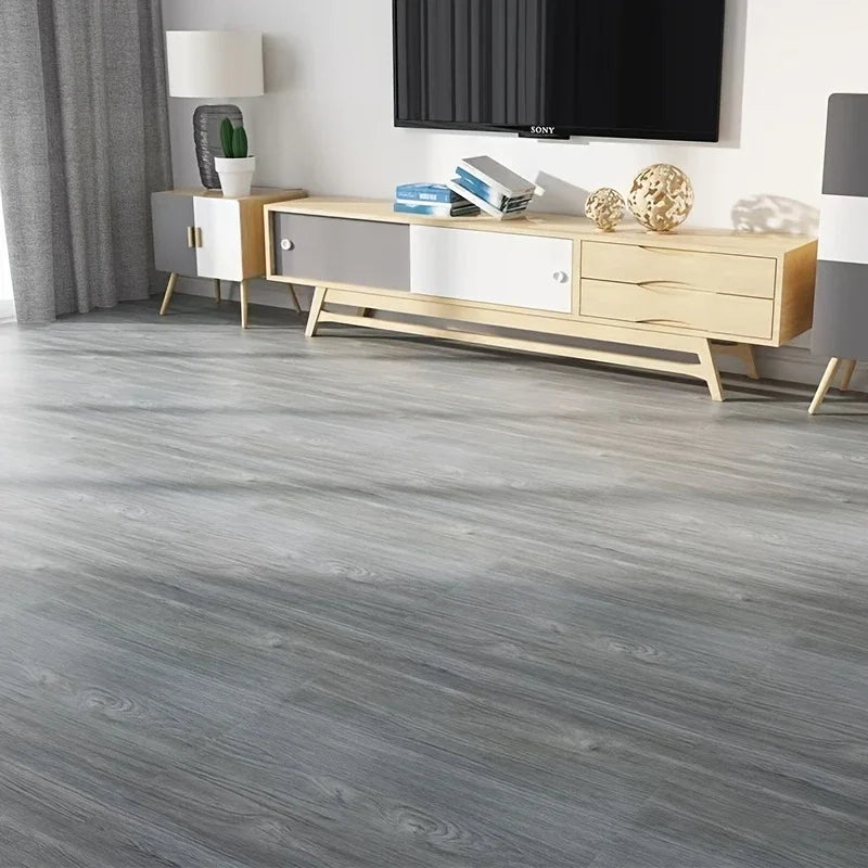 4/10/20/30pcs Wood Grain Self-adhesive Vinyl Floor Tiles Peel and Stick Floor Sticker Suitable for Living Room Bedroom Office
