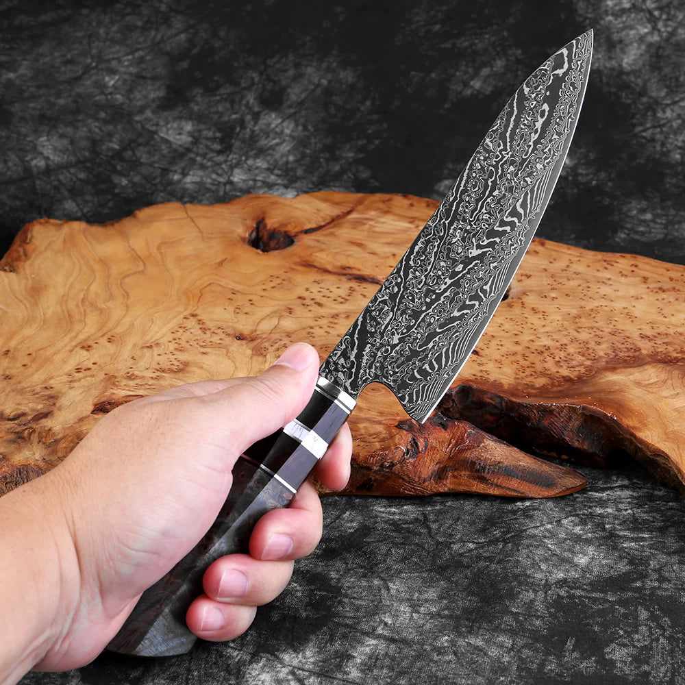 XITUO Damascus Kitchen Knife Set,1-8Piece Professional Knife Sets for Chefs,Japanese Damascus Super Steel Chef Cooking Knife - Daisan Mart