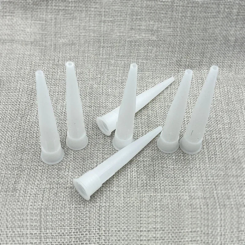30pcs Glass Nozzles Plastic Glass Glue Caulking Gun Nozzles Sealant Silicone Caulking Tips Mouth Caps Home Construction Tools