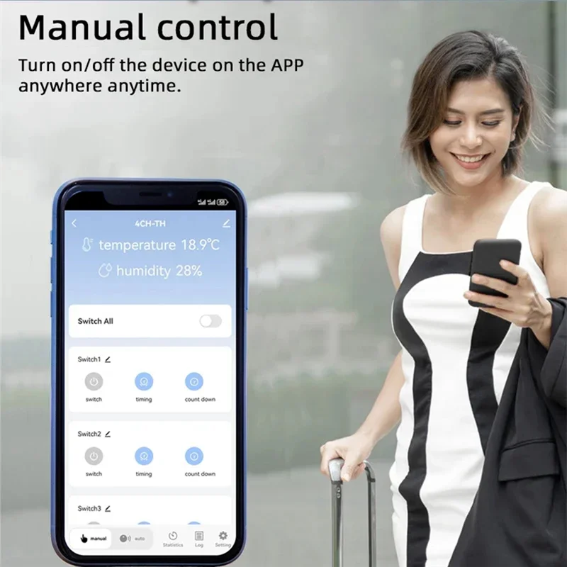 ABGI-Tuya 4-Channel Smart Switch - Smart Life Compatible