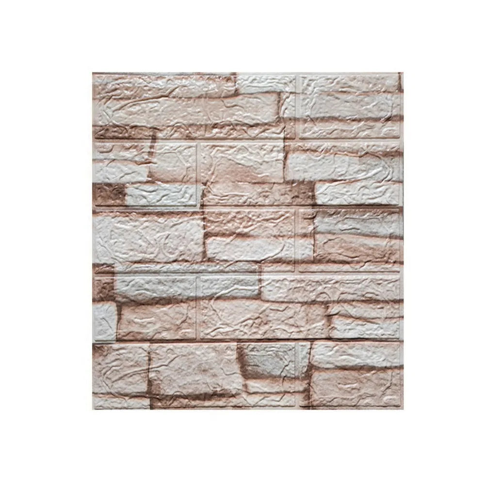 Giấy Dán Tường 3D Giả Gạch Chống Thấm Tự Dán