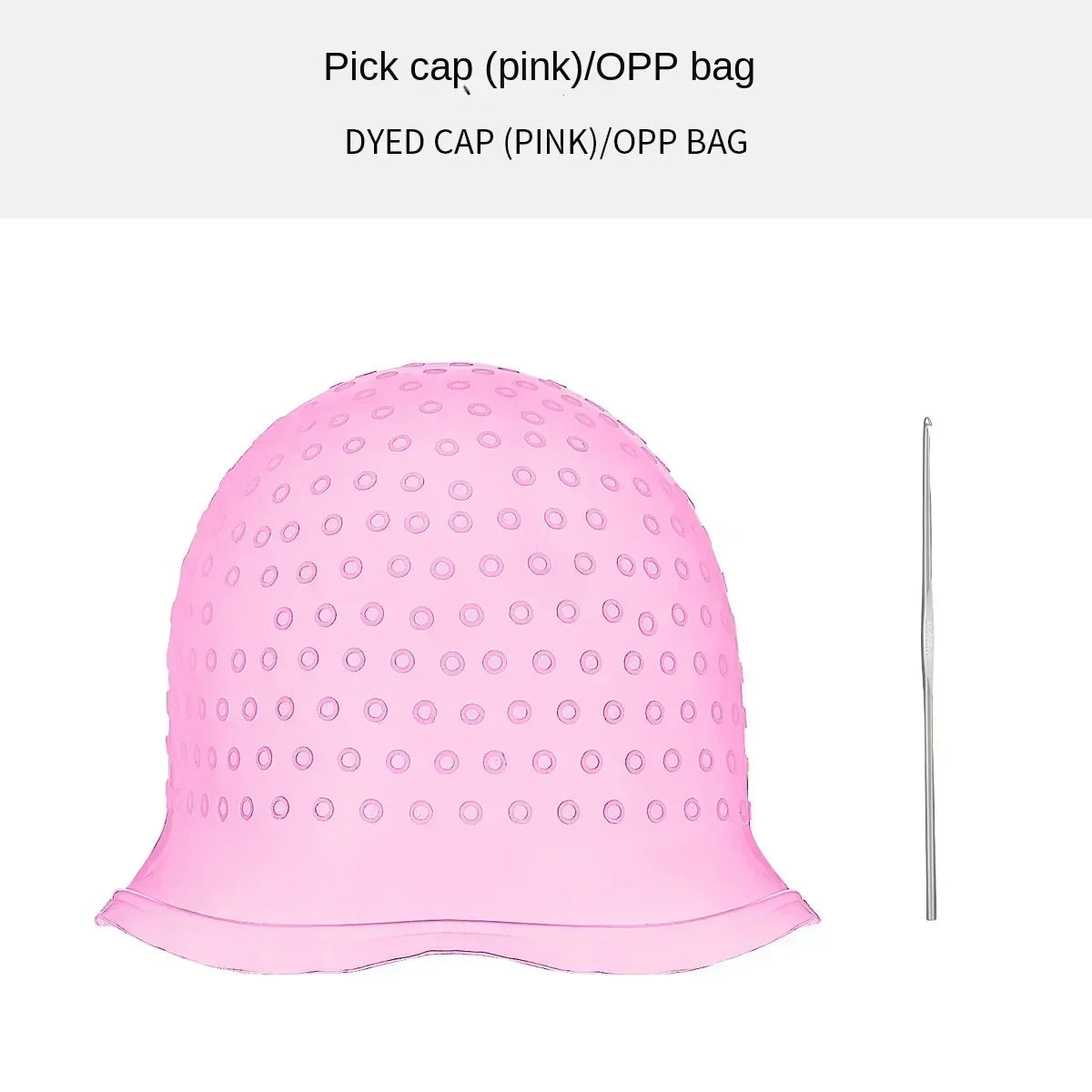 Mũ Nhuộm Tóc Silicone Tái Sử Dụng Kèm Kim Hỗ Trợ