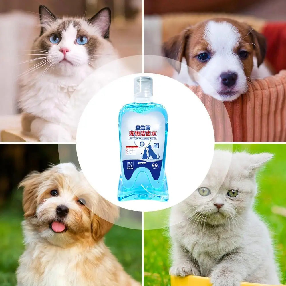 Dog Mouthwash 380ml Deodorizes, Cleans Gently