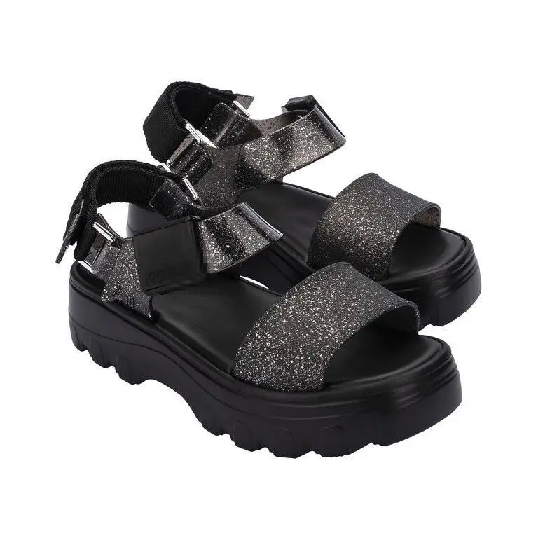 Sandal Nữ Mini Melissa 2025 Sóng Hoa Tim Retro