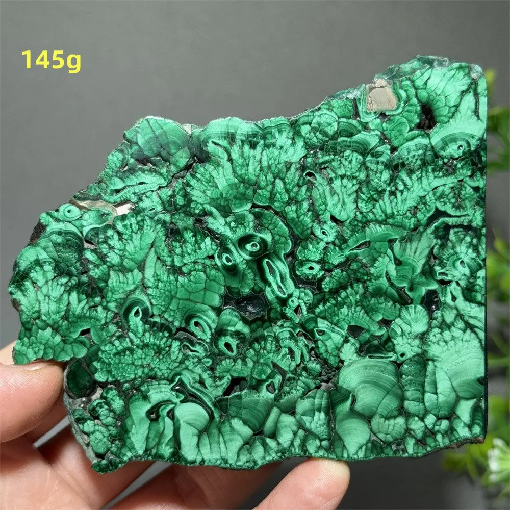 Thiên Nhiên Đá Malachite Sống Thiền Trang Trí 50cm - Daisan Mart