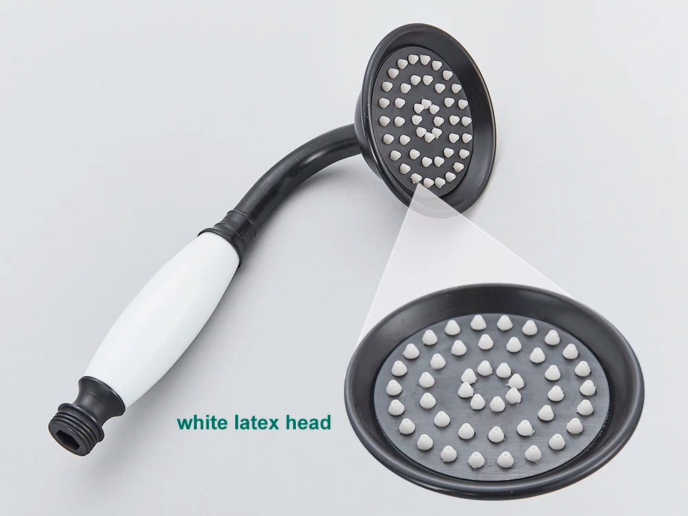 Telephone Style Golden Waterfall Bathtub Faucet Bathroom Brass Bath Faucets Waterfall Rotatb Spout Hot&amp;Cold water Shower tap set