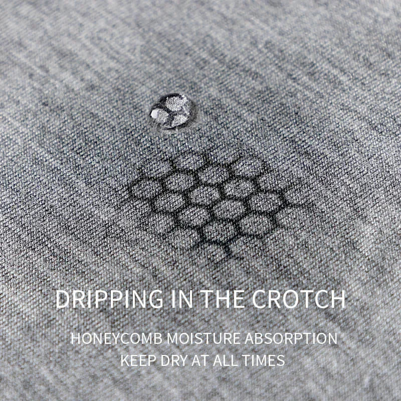 MiiOW Men's Underwear 3PCS Cold Silk Antibacterial L-5XL