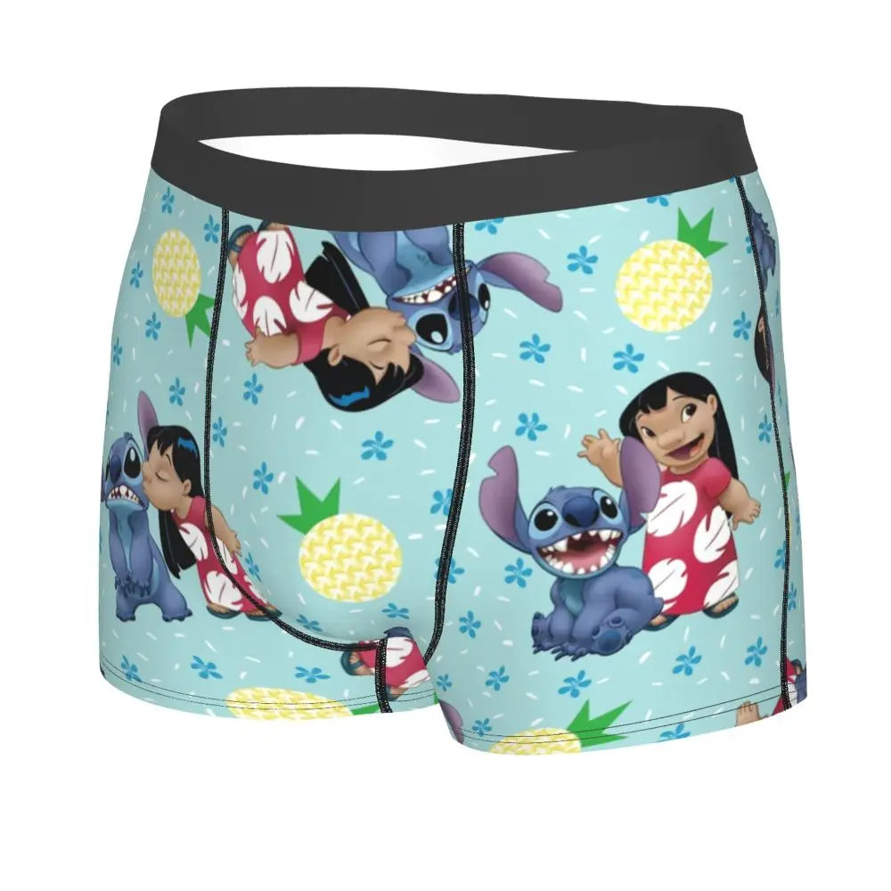 Quần Sịp Nam Lilo Stitch Thoải Mái Phong Cách Anime