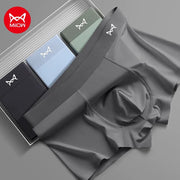 MiiOW Men's Underwear 3PCS Cold Silk Antibacterial L-5XL