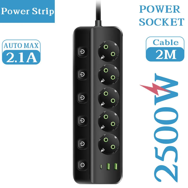 Ổ Cắm Thông Minh Độc Lập USB-C & EU Plug - Daisan Mart