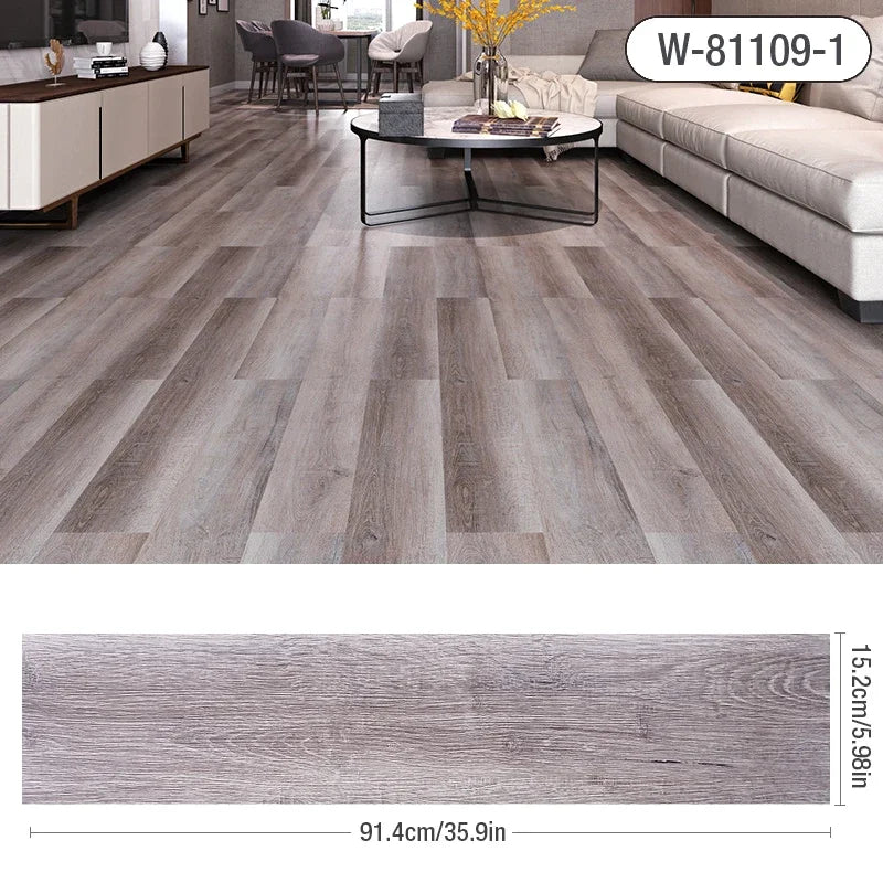 Wood Grain Floor Stickers Modern XPE Foam Wall Sticker Waterproof Self-adhesive for Living room Toilet Kitchen Home Floor Decor