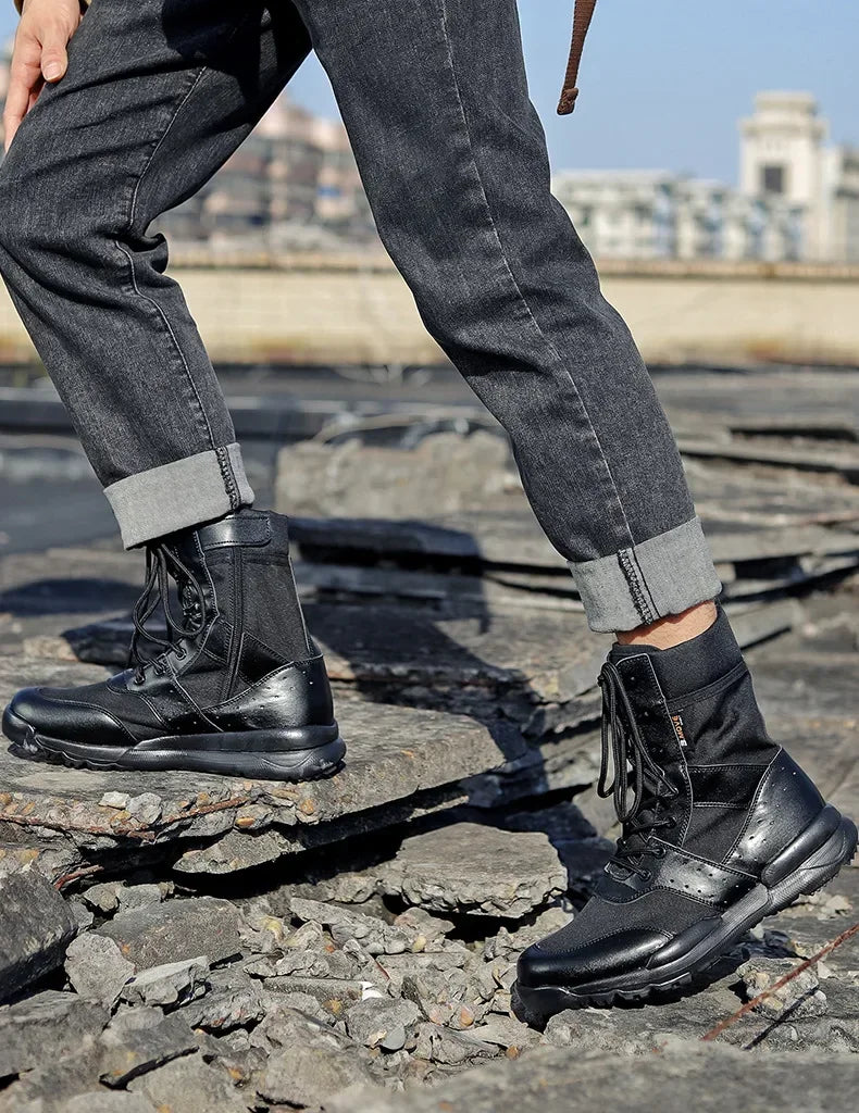 Summer Combat Boots: Light, Breathable, Versatile, Size 34-49