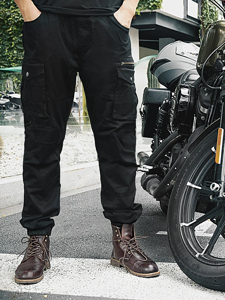 Quần Moto Nam Cargo Túi Lớn Co Giãn Đi Xe Ngoài Trời