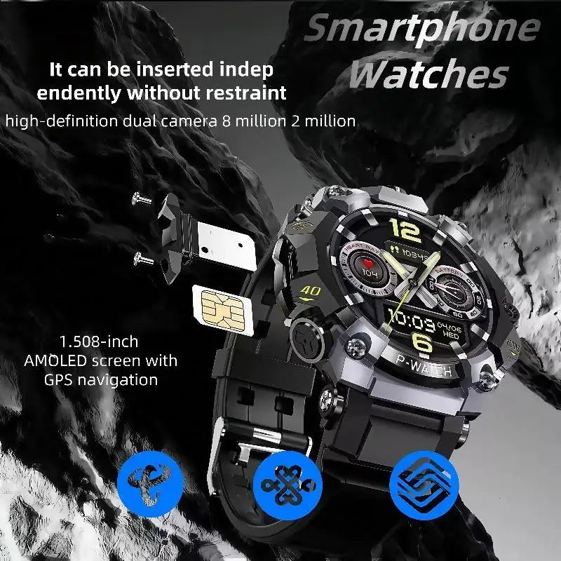 Smartwatch 5G Màn AMOLED 1.5 Camera Kép Chống Nước