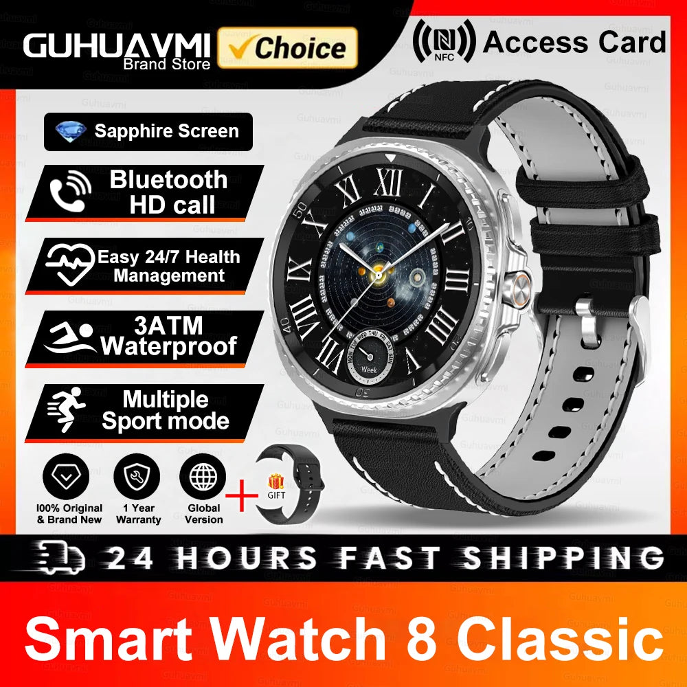 2025 Classic 8 Smartwatch - Luxurious &amp; Durable