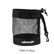 Black Mesh Golf Ball Bag with Convenient Hanging Hook