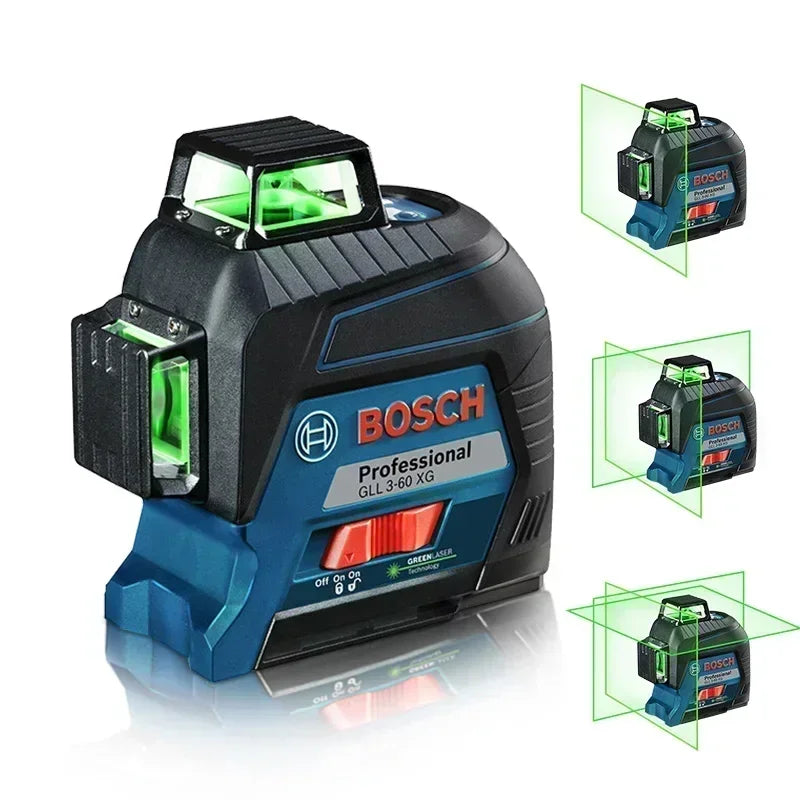 Máy Cân Mực Laser 12 Tia Xanh BOSCH GLL3-60XG 360° - Daisan Mart