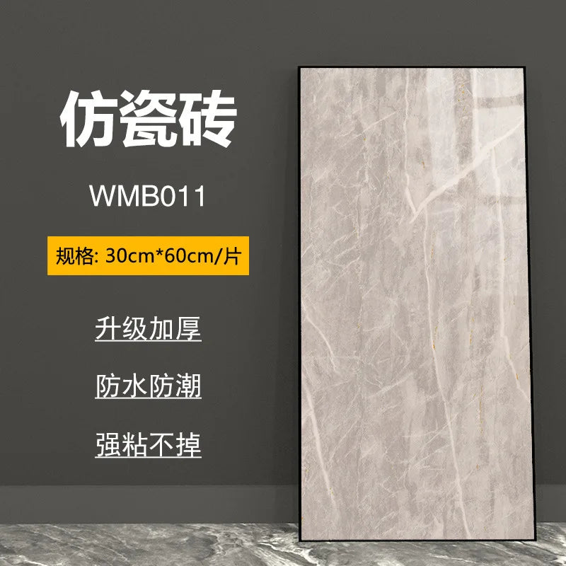 bathroom living room bedroom waterproof marbre self adhesive Imitation tegel wall stickers kitchen cabinets oil proof sticker