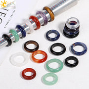 Quartz Agate Amethyst Reiki Cone Pendant