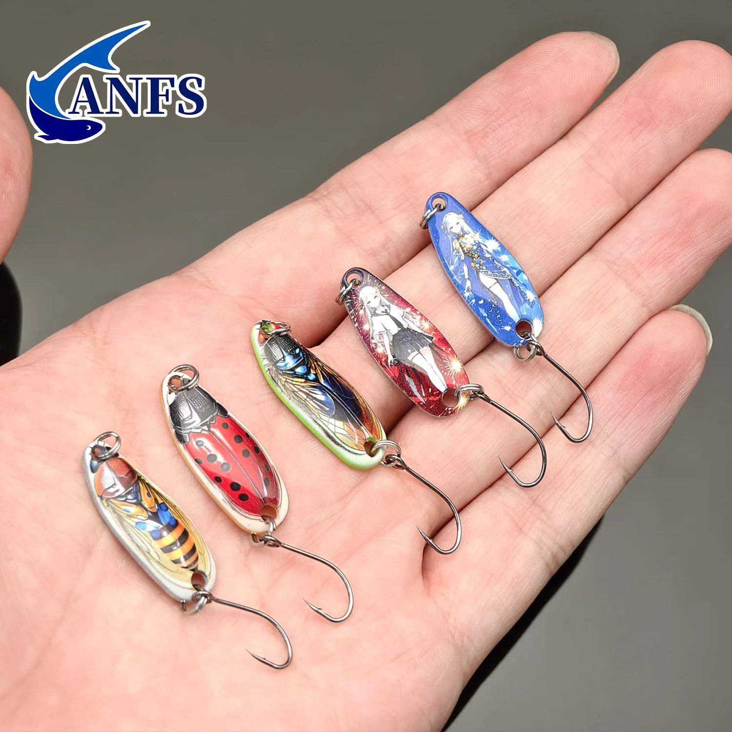 Mồi Câu Kim Loại 5 Món - Dụng Cụ Câu Nước Ngọt/Mặn