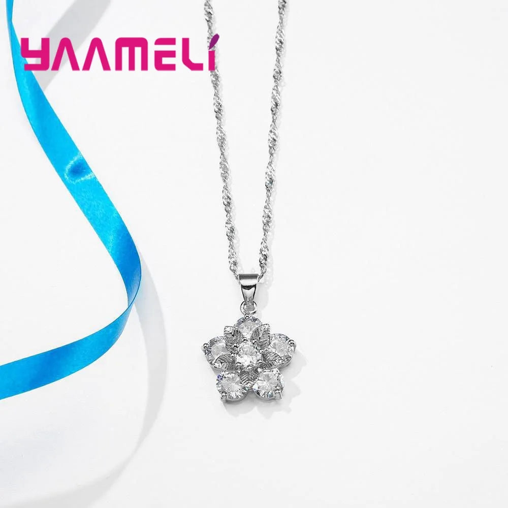 Gorgeous 925 Silver Jewelry Set for Wedding Anniversary