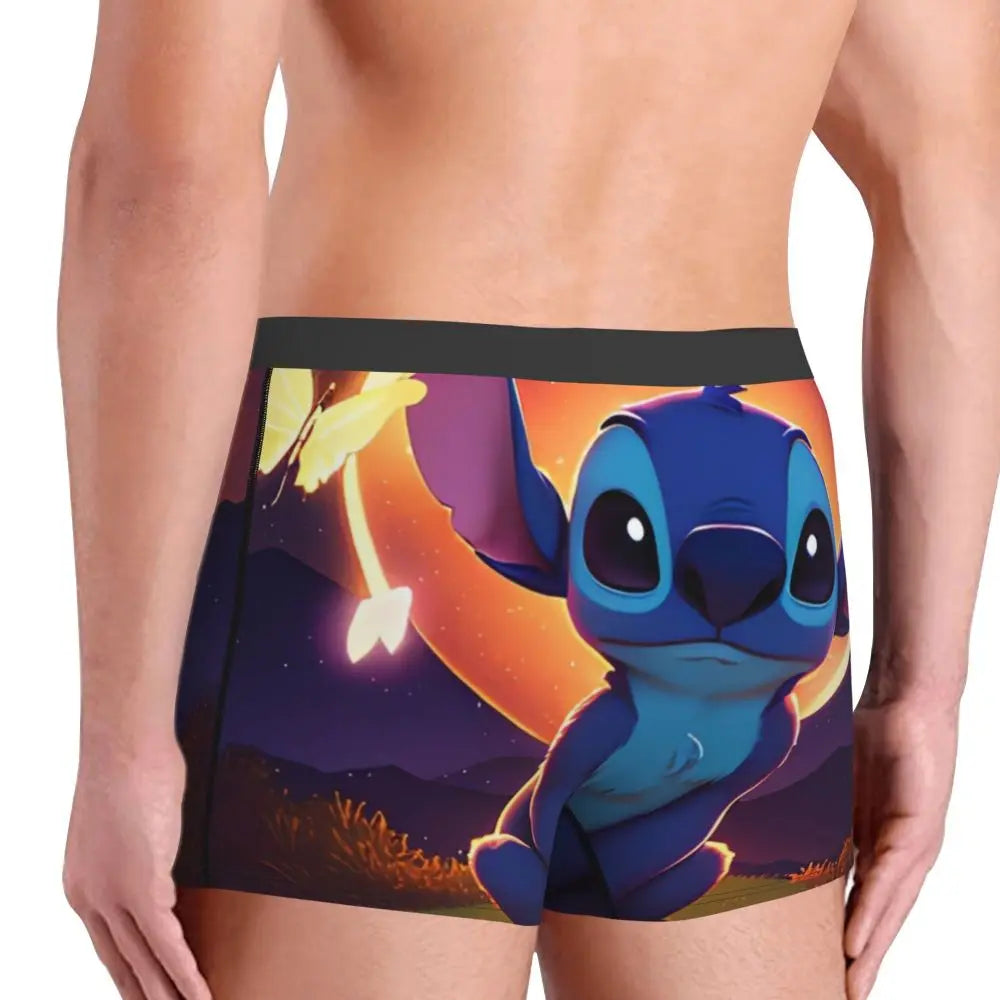 Quần Sịp Nam Lilo Stitch Thoải Mái Phong Cách Anime