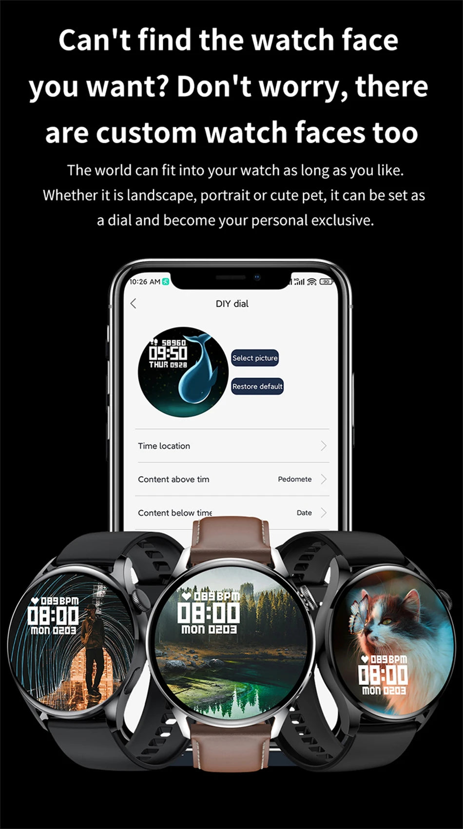 Đồng Hồ Thông Minh 5 Pro Màn Hình AMOLED Gọi Bluetooth