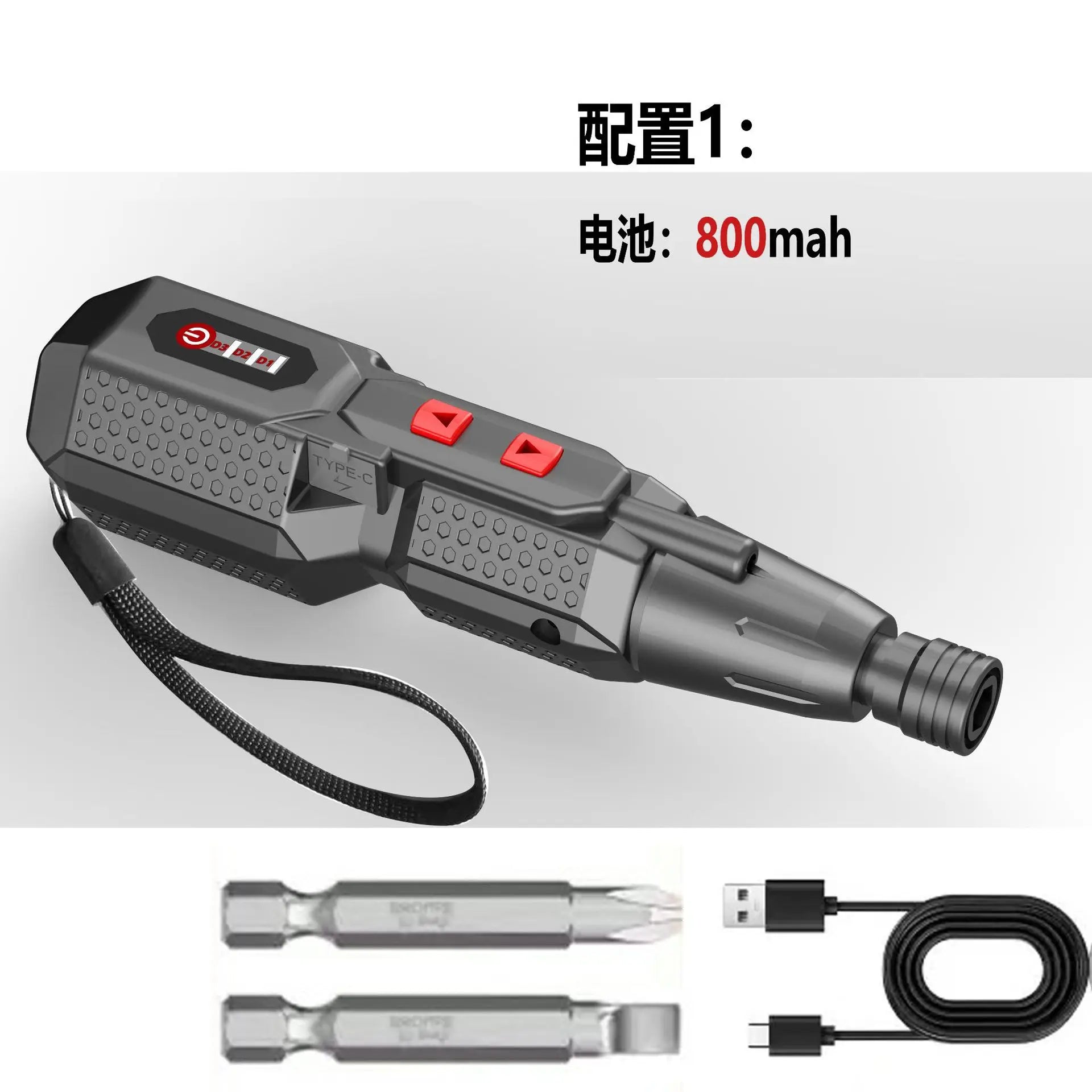 4. 2v electric screwdriver with three speed adjustment and lighting lamp. Strong straight handle. 3. 6v electric screwdriver