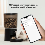 AA81-APP Control Automatic Pet Feeder,4.2L 2.4G Wifi Enabled Pet Feeder,Dual Bowl Automatic Pet Food Dispenser For Cats&amp;Dog