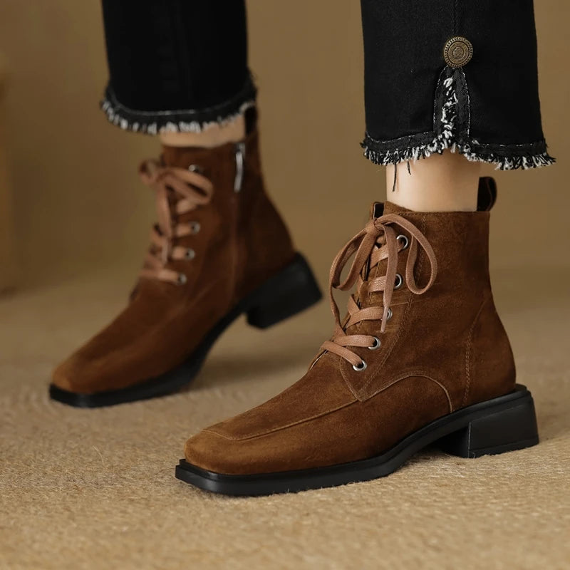 2025 Classic Genuine Leather Women's Anti-Slip Boots