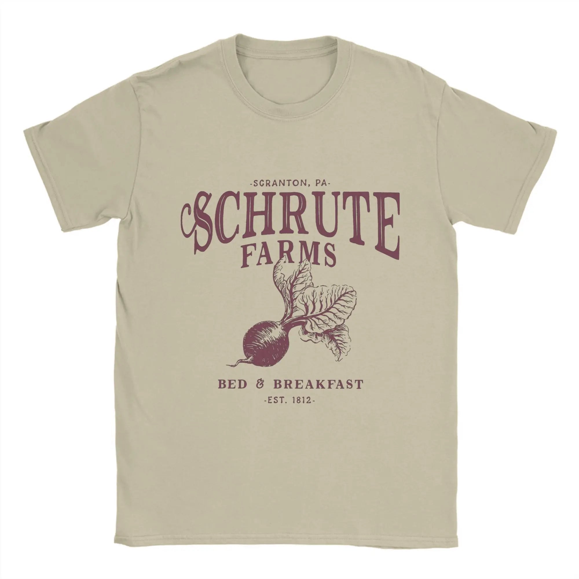 Schrute Farms Men's Cotton Short Sleeve Office T-Shirt