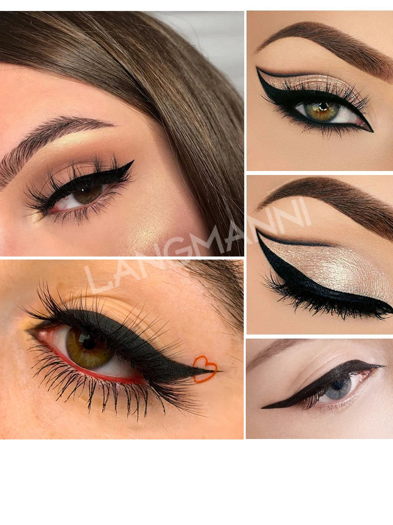 Waterproof, Smudge-proof, Long-lasting Dual-End Eyeliner