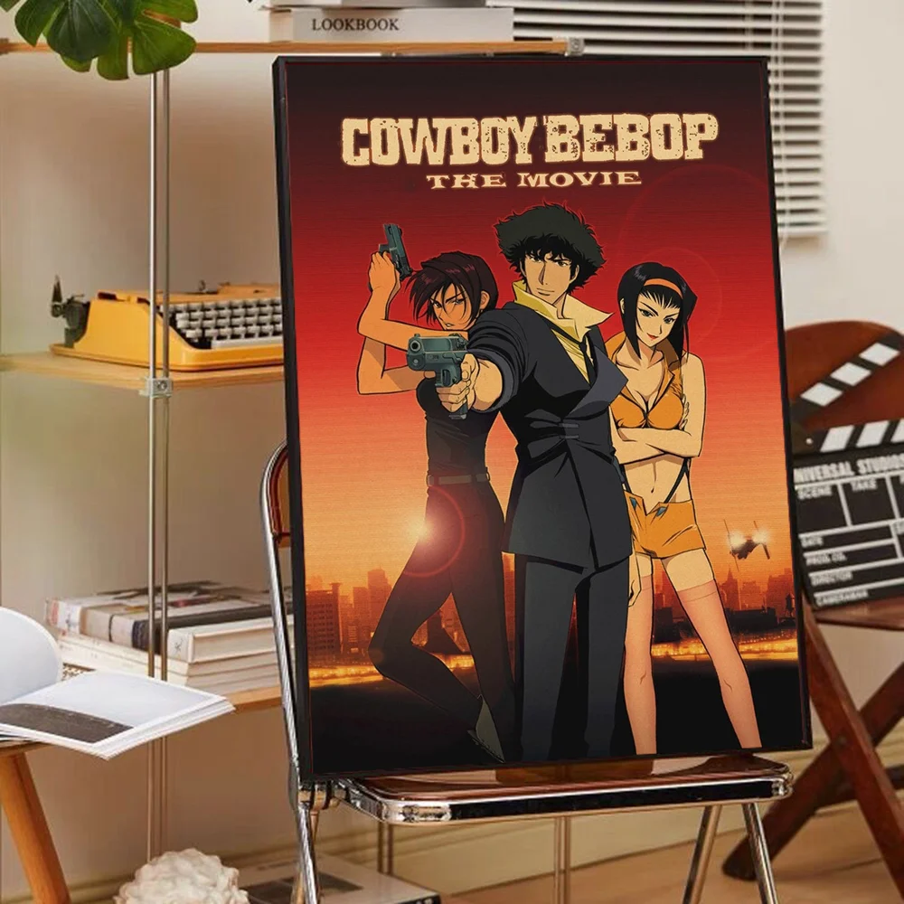 Anime Cowboy Bebop Good Quality Prints and Posters Waterproof Paper Sticker Coffee House Bar Posters Wall Stickers